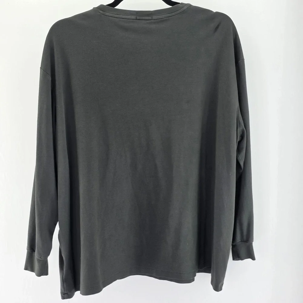 Polo Ralph Lauren T-Shirt Mens 4XB Gray Long Sleeve Pony Logo Big & Tall Cotton